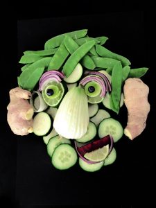 Designstudentin gestaltete mit Gemüse