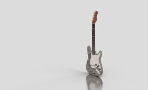 Designstudent baut Gitarre in 3D