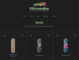 Website Design Skateshop